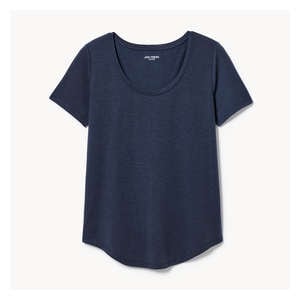 Stripe Crew Neck Relaxed T-Shirt in Navy from Joe Fresh